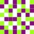 Michelle mosaic green/violet/white 20*20